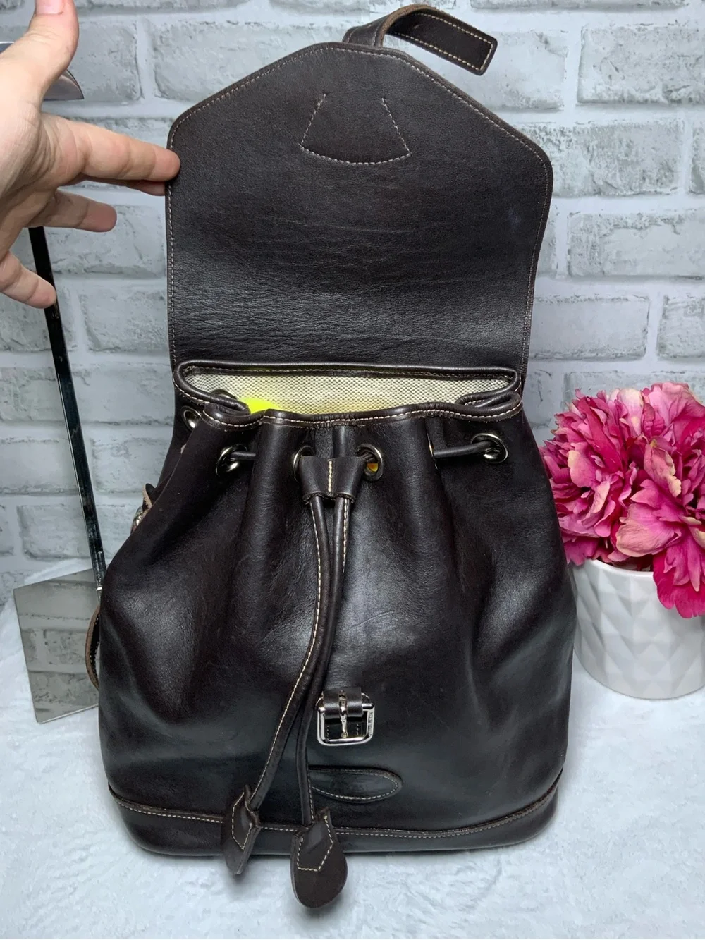 Dooney & Bourke Women's Black Leather Backpack